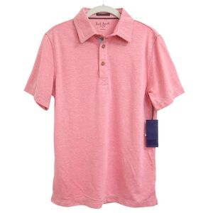 Jack South New York Red Button Polo Shirt